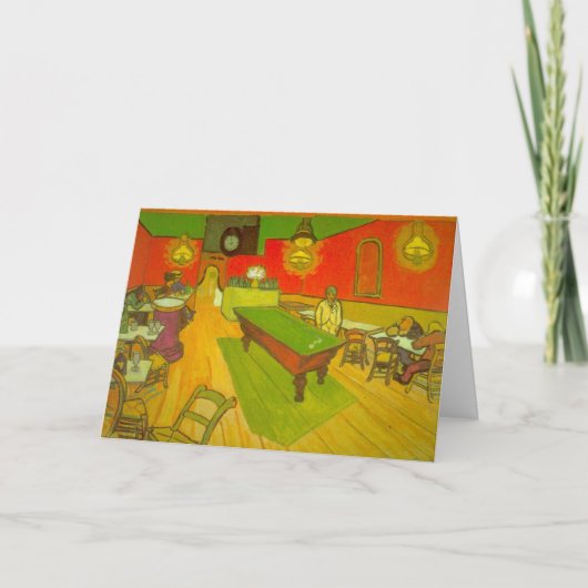 Nachtcafé van Vincent van Gogh Kaart (Voorkant)