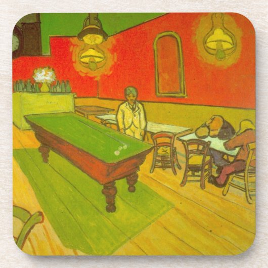 Nachtcafé van Vincent van Gogh Onderzetter (Voorkant)