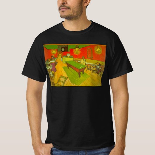 Nachtcafé van Vincent van Gogh T-shirt (Voorkant)