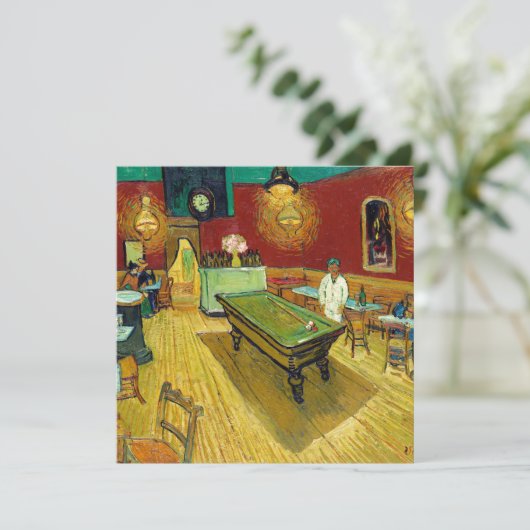 Nachtcafé - Vincent van Gogh Schilderij Kunst Kaart (Staand voorkant)