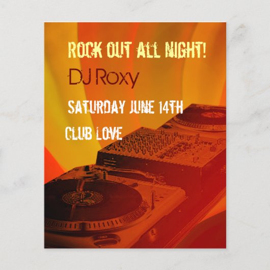 nachtclub flyer (Voorkant)