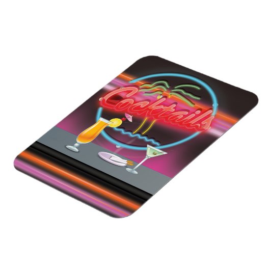 Nachtclub van Cocktails met drinken Magneet (Linkerzijde)