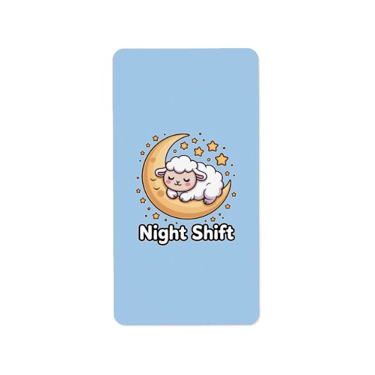 Nachtdienst Etiket (Voorkant)