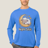 Nachtdienst Tri-Blend Shirt (Voorkant volledig)