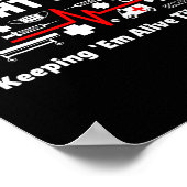 Nachtdienst Verpleegkundige Life RnN CNA Gezondhei Poster (Hoek)