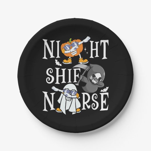 Nachtdienst Verpleger Papieren Bordje (Voorkant)