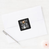 Nachtdienst Verpleger Vierkante Sticker (Envelop)