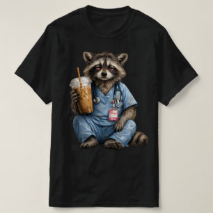 Nachtdienst Wasbeer Verpleegster , Grappige RN Ice T-shirt