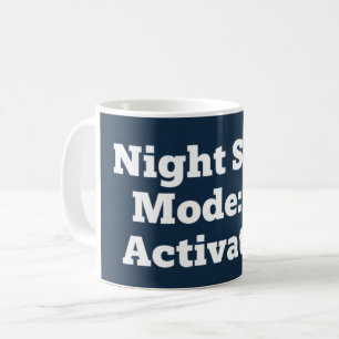 Nachtdienstmodus: Geactiveerd Koffiemok