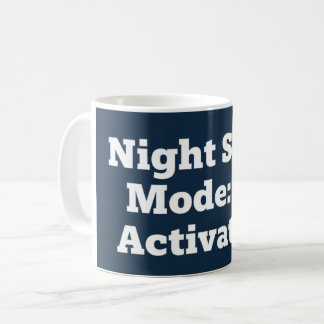 Nachtdienstmodus: Geactiveerd Koffiemok