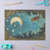 NACHTDIER VOLLE MAAN EN STERRENNACHT TISSUEPAPIER (Craft)
