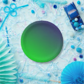 NACHTE GOLF Blue + Borden voor groenboek Papieren Bordje (Feest)