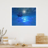 NACHTE SCHAKELAFDRUKKING POSTER (Keuken)