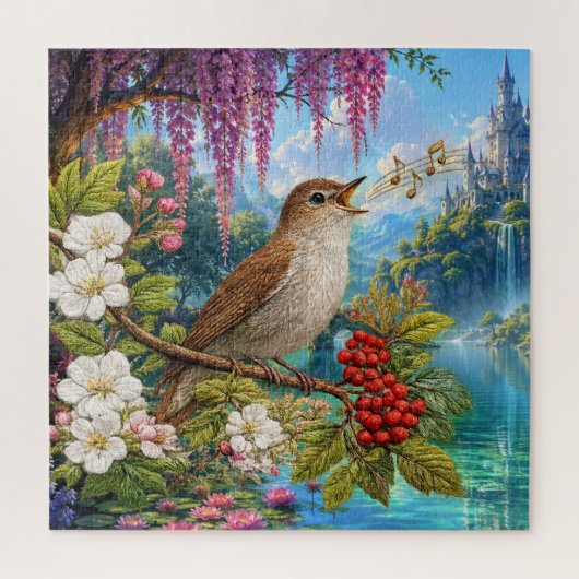 Nachtegaal & Feeënmeer Legpuzzel (Verticaal)