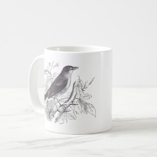 nachtegaal koffiemok (Voorkant links)