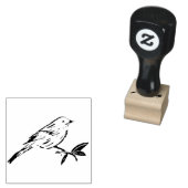 Nachtegaal Rubberstempel (Gestempeld)