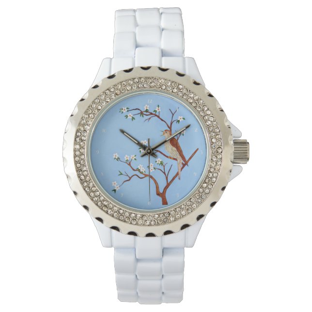 Nachtegaal Vrouwen Horloge (Voorkant)