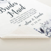 Nachtelijk Bloemen naar het bruidsmeisje Quote Sherpa Deken (3/4)