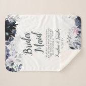 Nachtelijk Bloemen naar het bruidsmeisje Quote Sherpa Deken (Voorkant (horizontaal))