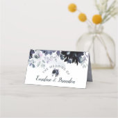 Nachtelijk Bloemen Zitten Tafel Nummer Plaatskaartje (Achterkant)