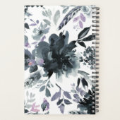 Nachtelijk bloemenmonogram Waterverf bij de marine Planner (Achterkant)