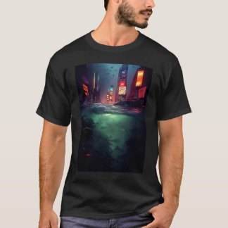 Nachtelijk Bovenaanzicht Op Times Square Onder Wat T-shirt