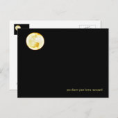 Nachtelijk briefkaart maan, klonen, grappige strip (Voorkant / Achterkant)