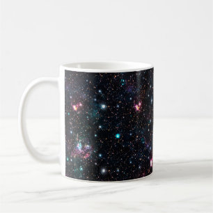 Nachtelijk galaxy Space PrintNaadloos patroon in h Koffiemok