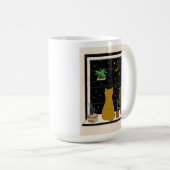 nachtelijk Kat Koffiemok (Voorkant rechts)