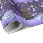 Nachtelijk Paars verlichtingspapier Cadeaupapier (Rol Hoek)