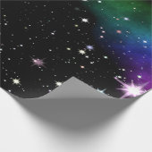 Nachtelijk rondpakpapier voor de sterren cadeaupapier (Hoek)