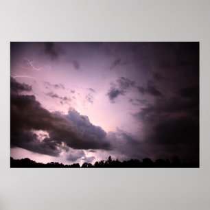 nachtelijk Storm Poster