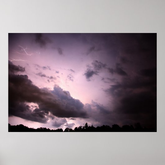 nachtelijk Storm Poster (Voorkant)