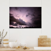 nachtelijk Storm Poster (Keuken)
