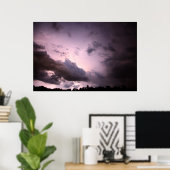 nachtelijk Storm Poster (Thuiskantoor)