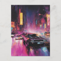 Nachtelijk straatracen in Vibrant City