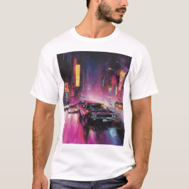 Nachtelijk straatracen in Vibrant City T-shirt