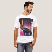 Nachtelijk straatracen in Vibrant City T-shirt (Voorkant volledig)