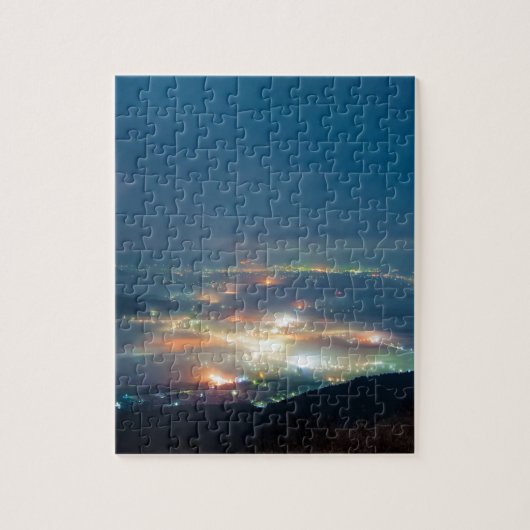 Nachtelijk Uitzicht Aso Night Zee Clouds Japan Kum Legpuzzel (Verticaal)