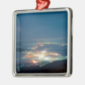 Nachtelijk Uitzicht Aso Night Zee Clouds Japan Kum Metalen Ornament (Links)