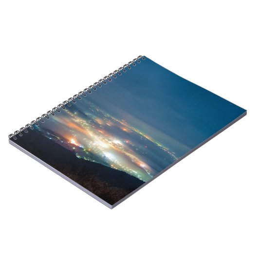 Nachtelijk Uitzicht Aso Night Zee Clouds Japan Kum Notitieboek (Linkerzijde)