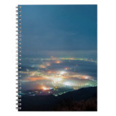 Nachtelijk Uitzicht Aso Night Zee Clouds Japan Kum Notitieboek (Voorkant)