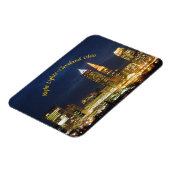 Nachtelijk Uitzicht Cleveland OH Magnet Magneet (Linkerzijde)
