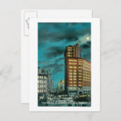 Nachtelijk Uitzicht Kearney St bij Chronicle Bldg Briefkaart (Voorkant / Achterkant)