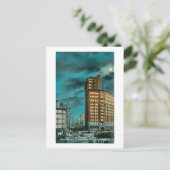 Nachtelijk Uitzicht Kearney St bij Chronicle Bldg Briefkaart (Staand voorkant)