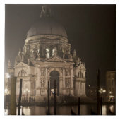 Nachtelijk uitzicht over het water van San Giorgio Tegeltje (Voorkant)