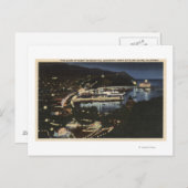 Nachtelijk Uitzicht van Avalon Bay Briefkaart (Voorkant / Achterkant)