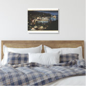 Nachtelijk Uitzicht van Avalon Bay Canvas Afdruk (Insitu (Slaapkamer))