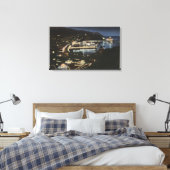 Nachtelijk Uitzicht van Avalon Bay Canvas Afdruk (Insitu (Slaapkamer))
