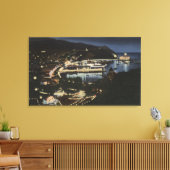 Nachtelijk Uitzicht van Avalon Bay Canvas Afdruk (Insitu (Woonkamer))